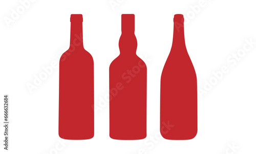 wine bottle logo