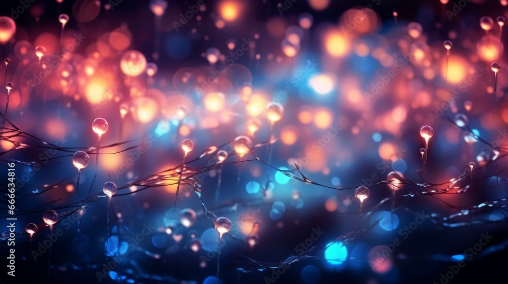 small lights christmas ai generated background small lights christmas ai generated background