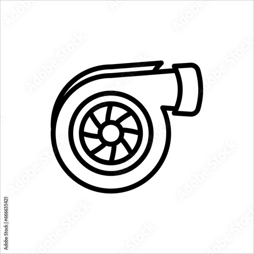 Turbo icon. vector illustration on white background