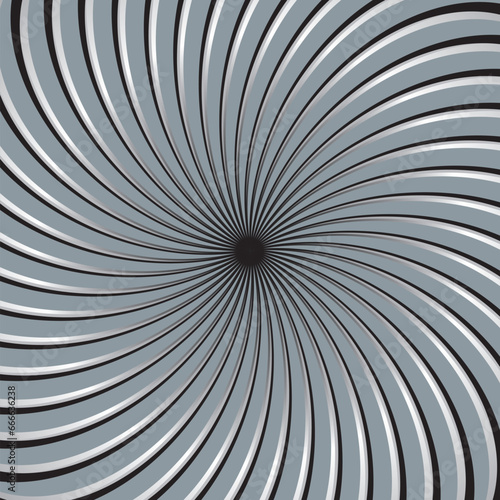 Abstract spiral or vortex, optical illusion of spinning