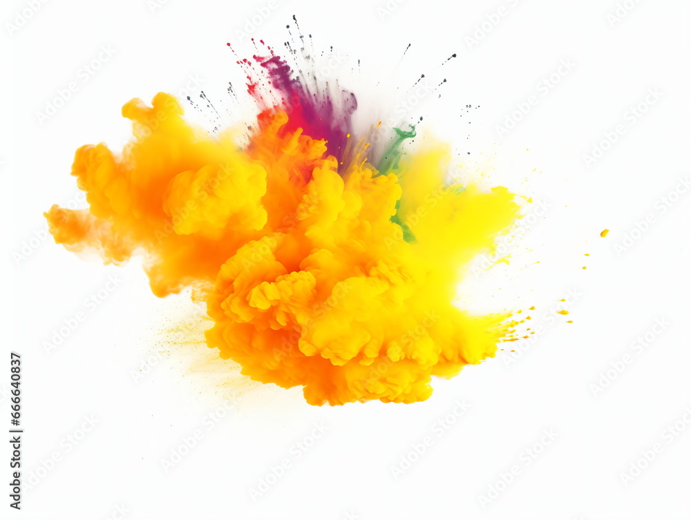 Colorful Powder Explosion: Burst of Vibrant Pigments Colorful Powder Explosion: Burst of Vibrant Pigments