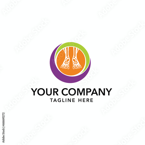 health foot therapy business logo