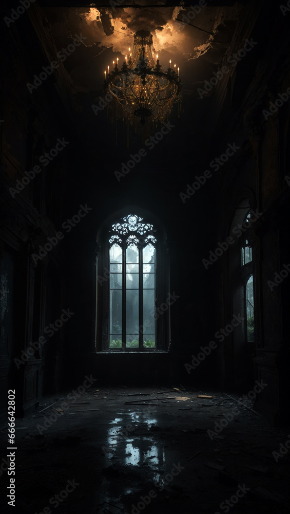 inside the abandoned church