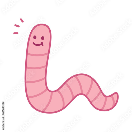 illustration of a worm vector
