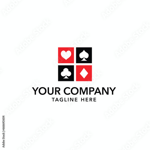Poker symbol business logo