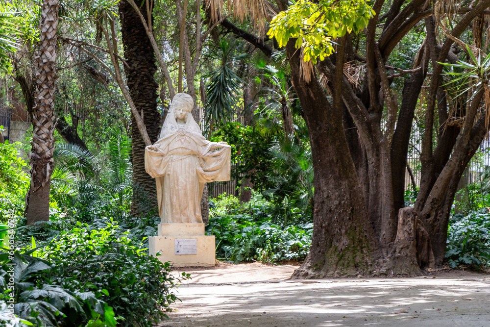 Algiers, Alger, Algeria, 10 17 2023 Sculpture of Emile Gaudissard