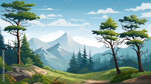 Mountain scenery 