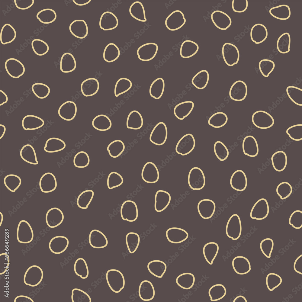 Seamless vector background with random elements. Abstract brown and golden ornament. Seamless abstract pattern Seamless vector background with random elements. Abstract brown and golden ornament. Seamless abstract pattern