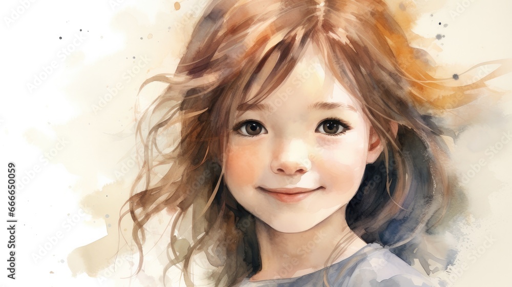 Portrait of smiling young girl looking at camera