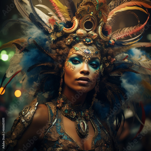 Brazilian woman at the carnival. © DALU11