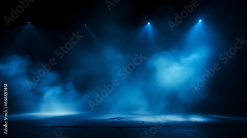 spotlight smoke stage entertainment background © Nopadol