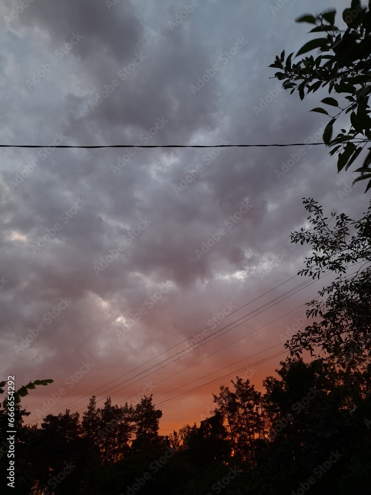 Fototapeta premium time lapse sunset