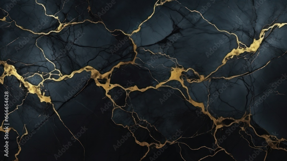 This image showcases a luxurious dark marble with golden veins, creating a striking black stone background. It is ideal for interior decoration and can be used as a ceramic tile pattern. This image showcases a luxurious dark marble with golden veins, creating a striking black stone background. It is ideal for interior decoration and can be used as a ceramic tile pattern.