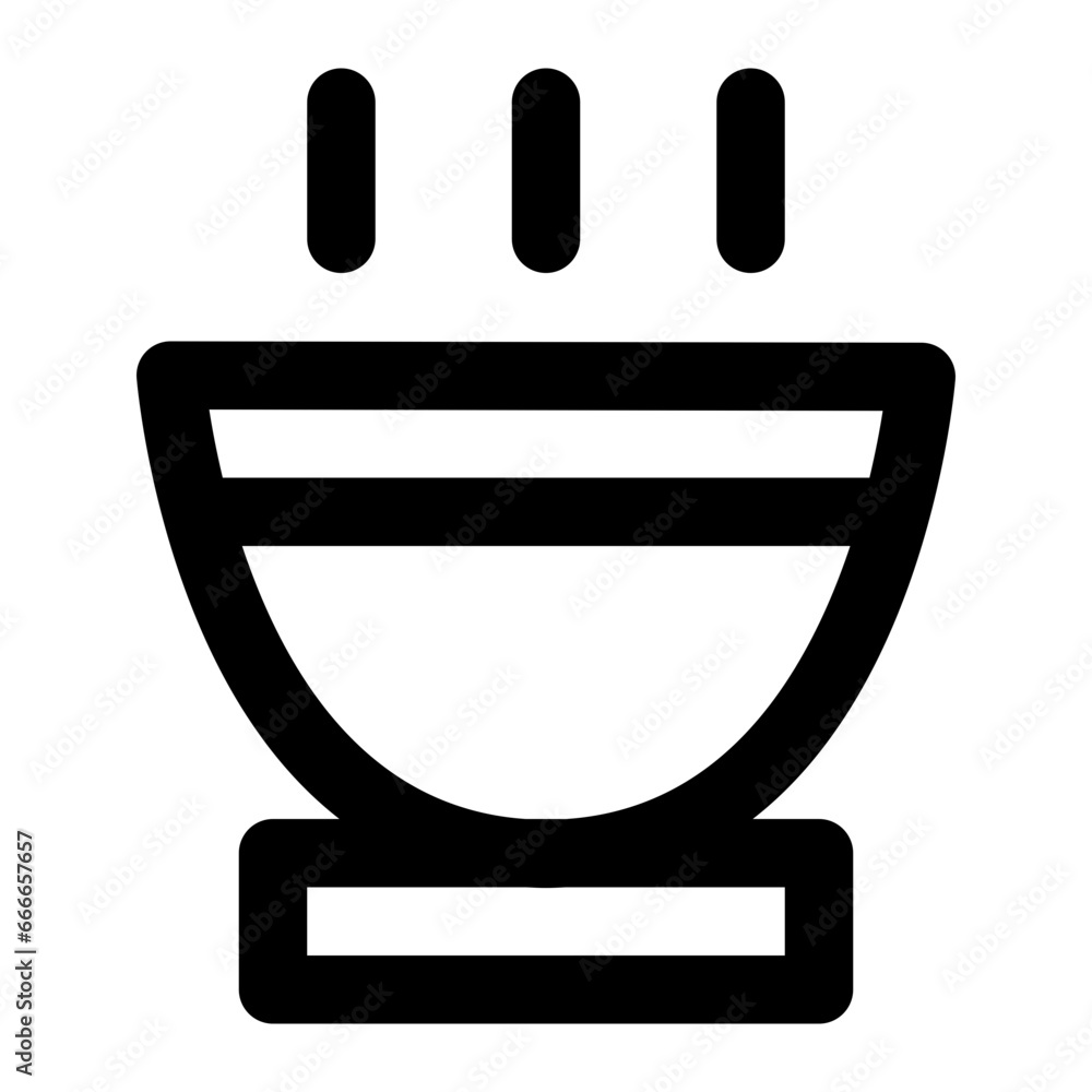 bowl line icon bowl line icon