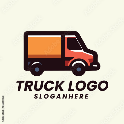 
Vector Truck logo template. transportation, delivery service, logistic logo 