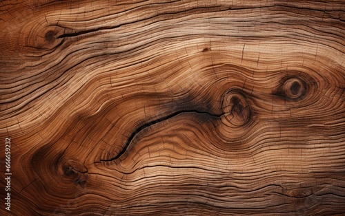 Cross section of tree trunk showing rings.