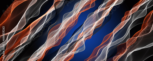 Fantastic elegant wave panorama background design illustration