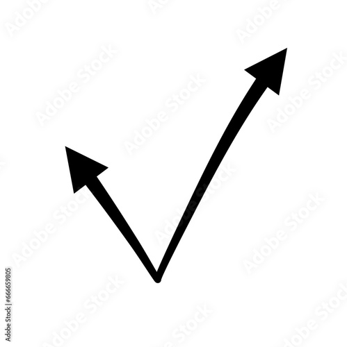 Hand Drawn Vektor Arrow Doodle 