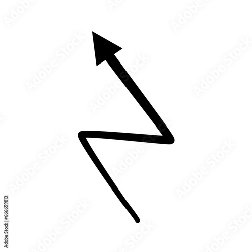 Hand Drawn Vektor Arrow Doodle 