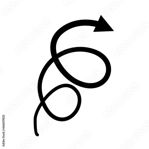 Hand Drawn Vektor Arrow Doodle 