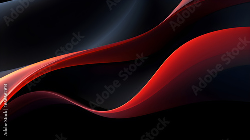 Abstract background shiny red black gradient organic shapes