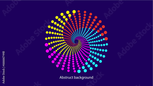 abstract background / Spiral dot design