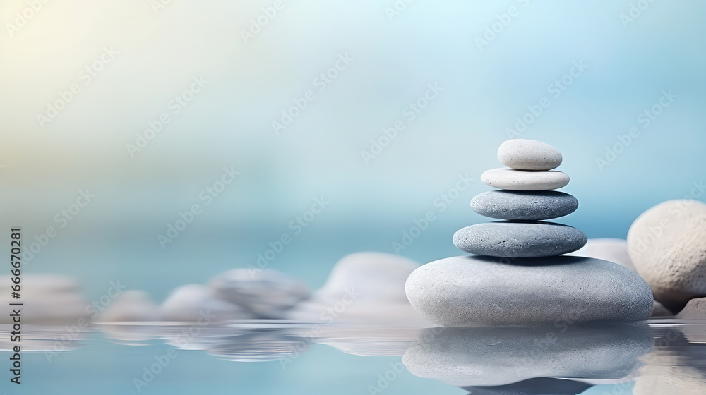 Stone pyramid zen concept template copy space Stone pyramid zen concept template copy space