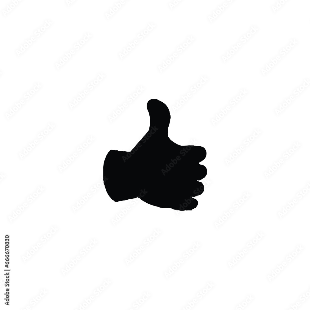 Thumb icon. Simple style social media poster background symbol. Thumb brand logo design element. Thumb t-shirt printing. Vector for sticker. Thumb icon. Simple style social media poster background symbol. Thumb brand logo design element. Thumb t-shirt printing. Vector for sticker.