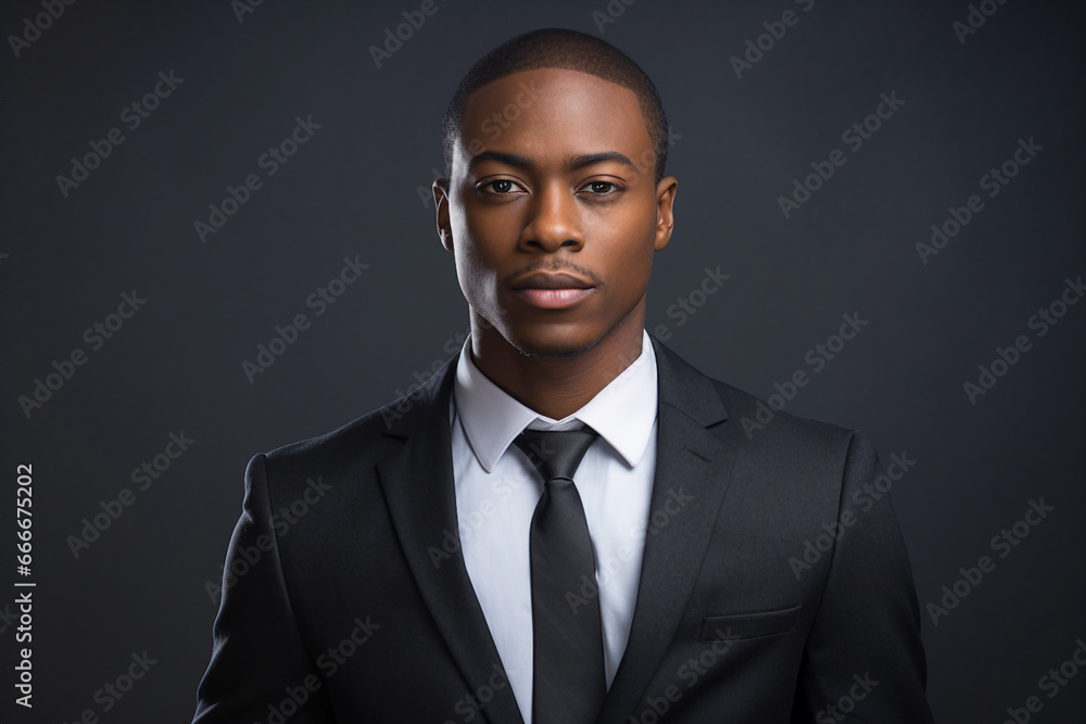 Generative AI picture image of attractive confident young businessman guy hot model appearance isolated on dark grey color background Generative AI picture image of attractive confident young businessman guy hot model appearance isolated on dark grey color background