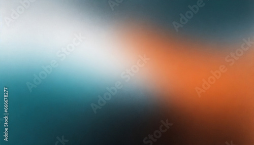Dark grainy gradient background orange white blue teal blurred noise texture header poster banner landing page backdrop design © Jean