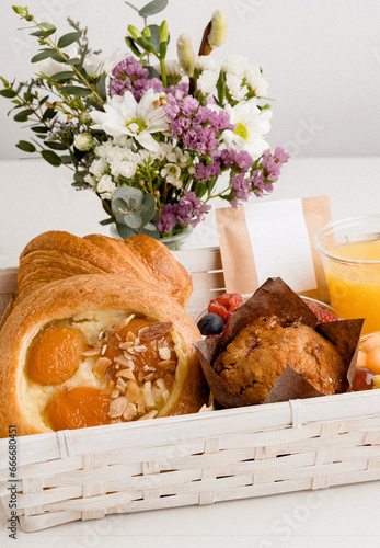 Cesta de desayuno en regalo