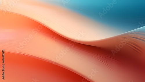 Beautiful abstract pink and blue waves background, generative ai