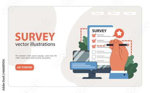 Public opinion polling. Character participation in an online
