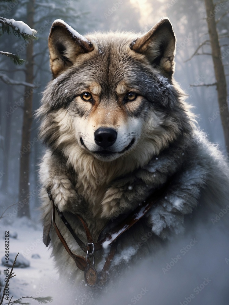 wolf in the snow wolf in the snow