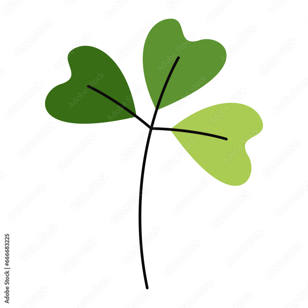 Flat Style Green leave Vector Illustration Flat Style Green leave Vector Illustration