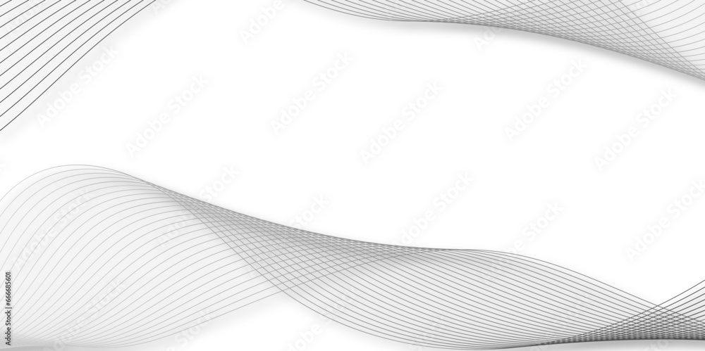 Abstract grey, white smooth element swoosh speed wave modern stream ...