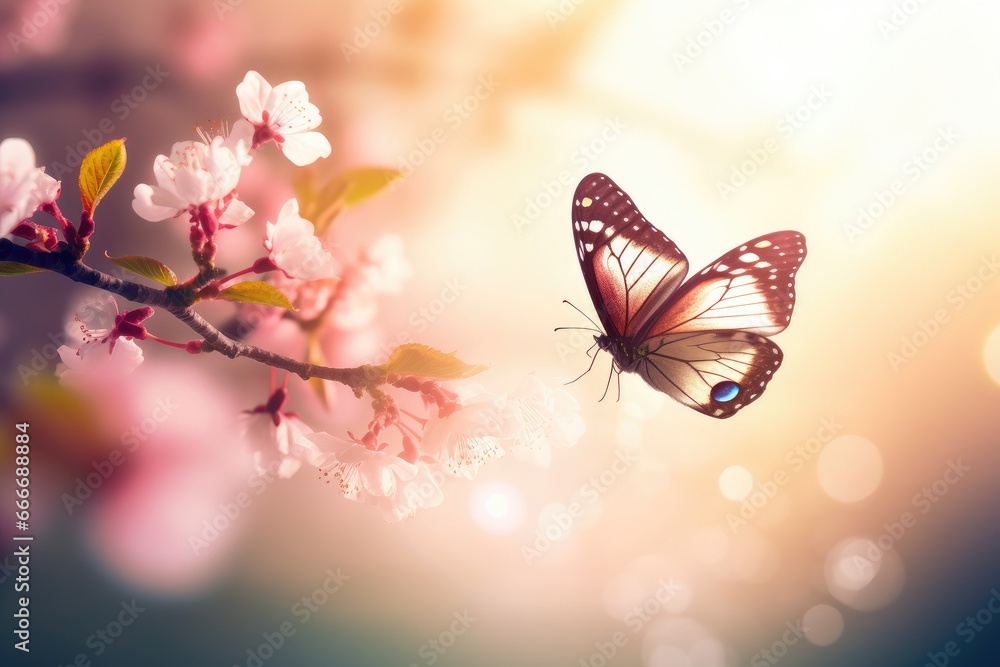 Spring tree flower background Spring tree flower background