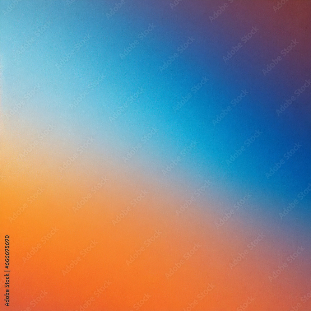 Orange blue vibrant color gradient background, grainy texture effect, web banner design