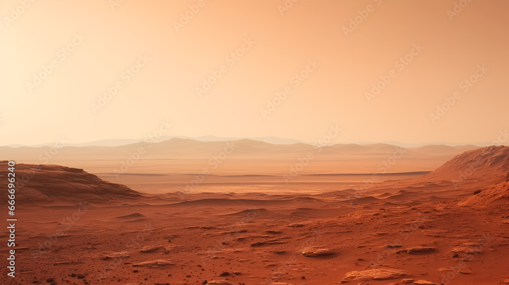 Eerie Beauty of Martian Landscape
