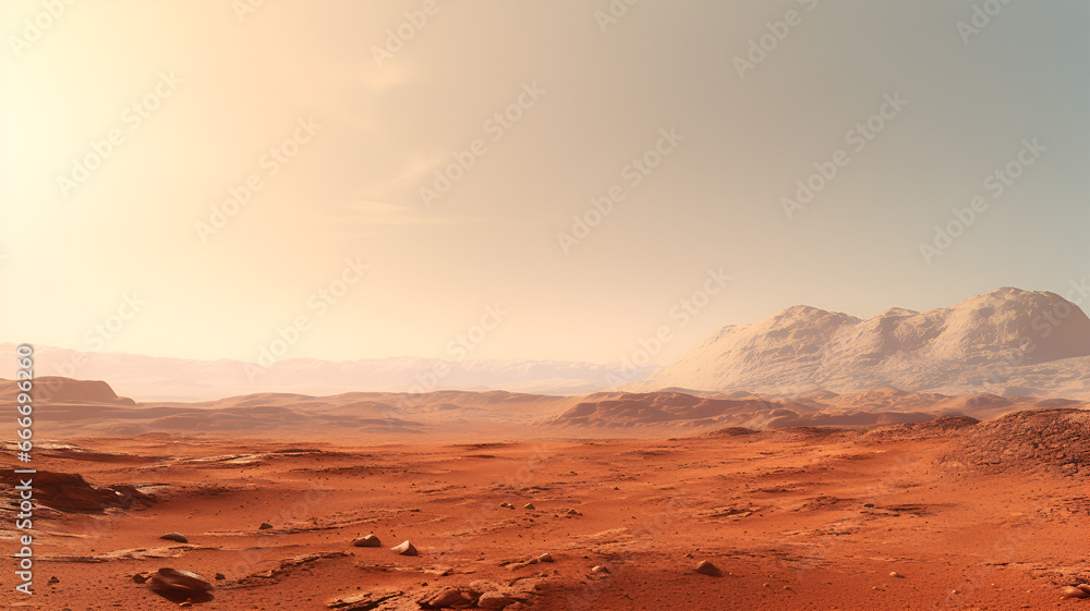 Eerie Beauty of Martian Landscape
