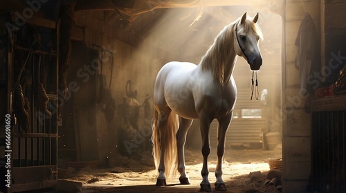  horse on a dark background 
