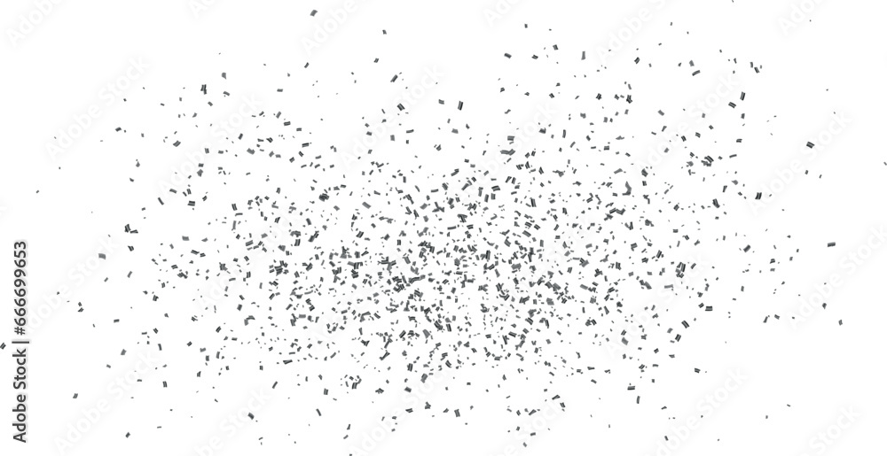 Silver glitter confetti on a transparent background. Illustration of a drop of shiny particles. Decorative element. Luxury background for your design, cards, invitations, gift, vip Silver glitter confetti on a transparent background. Illustration of a drop of shiny particles. Decorative element. Luxury background for your design, cards, invitations, gift, vip