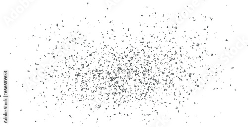 Silver glitter confetti on a transparent background. Illustration of a drop of shiny particles. Decorative element. Luxury background for your design, cards, invitations, gift, vip