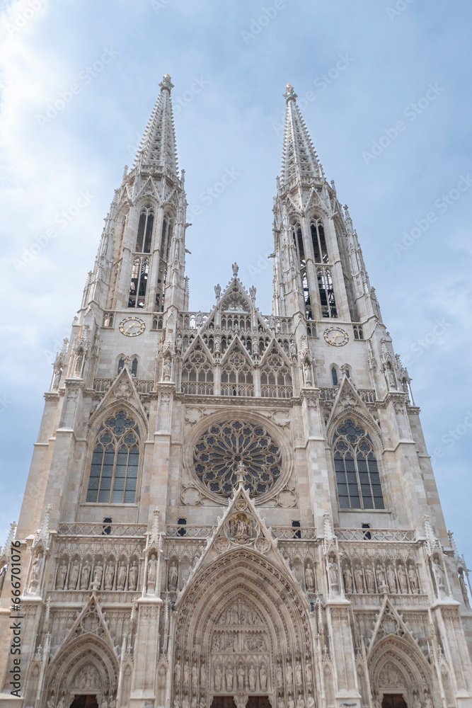 The newly renovated Votive Church (Votivkirche), Vienna, Austria The newly renovated Votive Church (Votivkirche), Vienna, Austria
