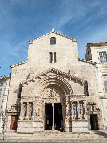 Church of St. Trophime, Place de la Republique, Arles, Provence, France photo