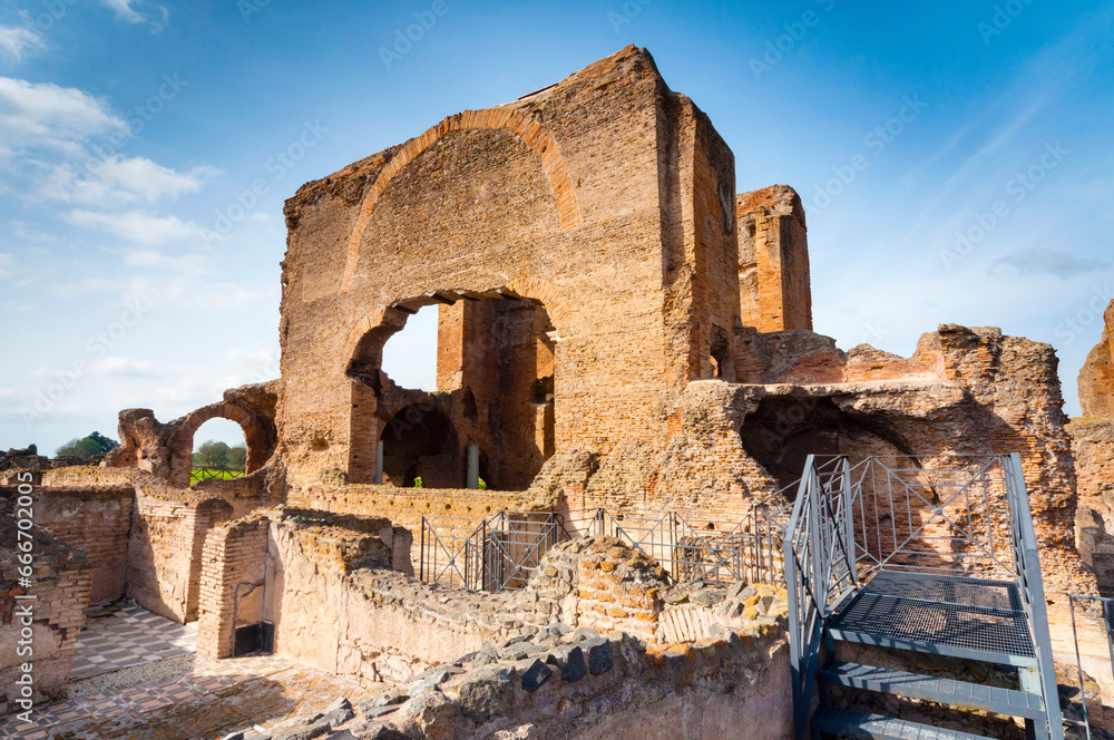 Frigidarium, Baths, Roman Villa of Quintilii, Appian Way, Rome, Latium (Lazio) Frigidarium, Baths, Roman Villa of Quintilii, Appian Way, Rome, Latium (Lazio)