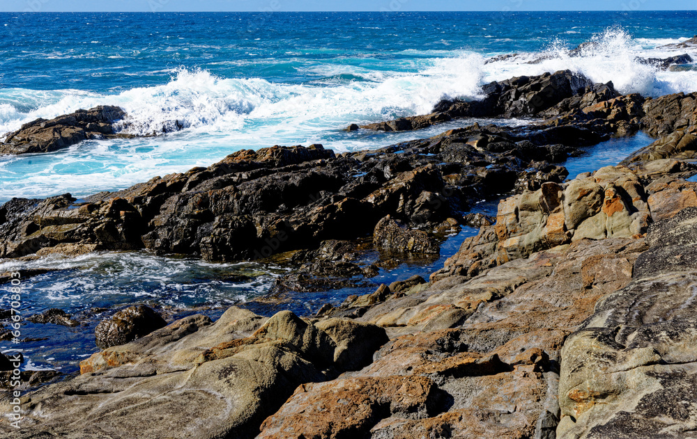 Rock pool coast in Playa del Valle - Fuerteventura Rock pool coast in Playa del Valle - Fuerteventura