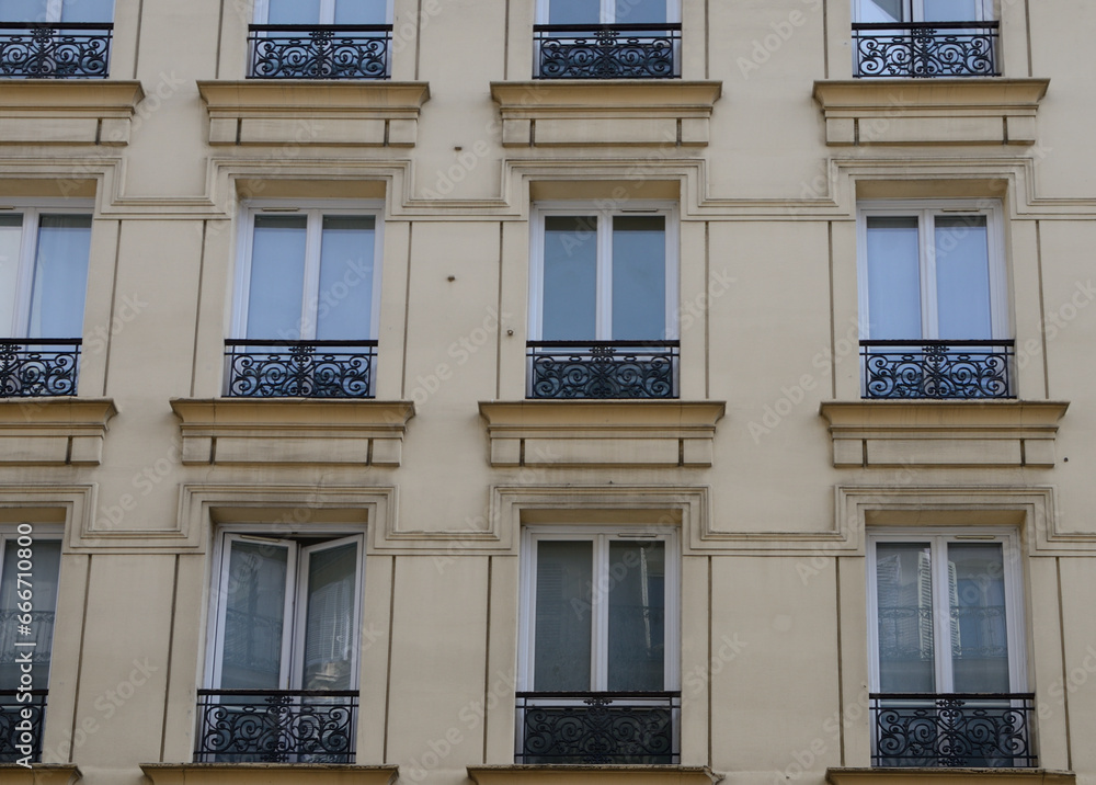 Terraces at Paris building, France