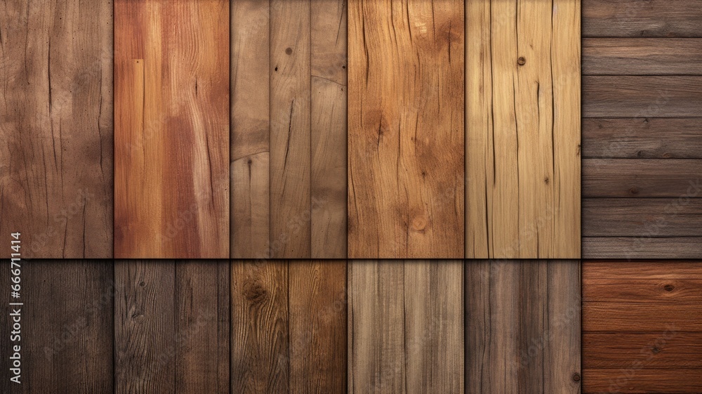 Naklejka premium wood texture background. Generative AI