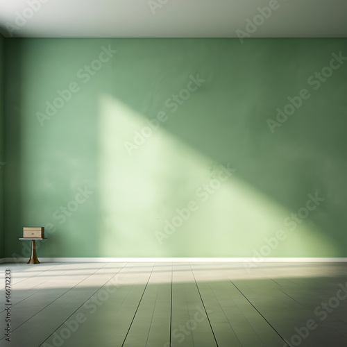 Verdant Oasis  Sleek Floor Meets Virtual Home Office s Alluring Light Green Wall